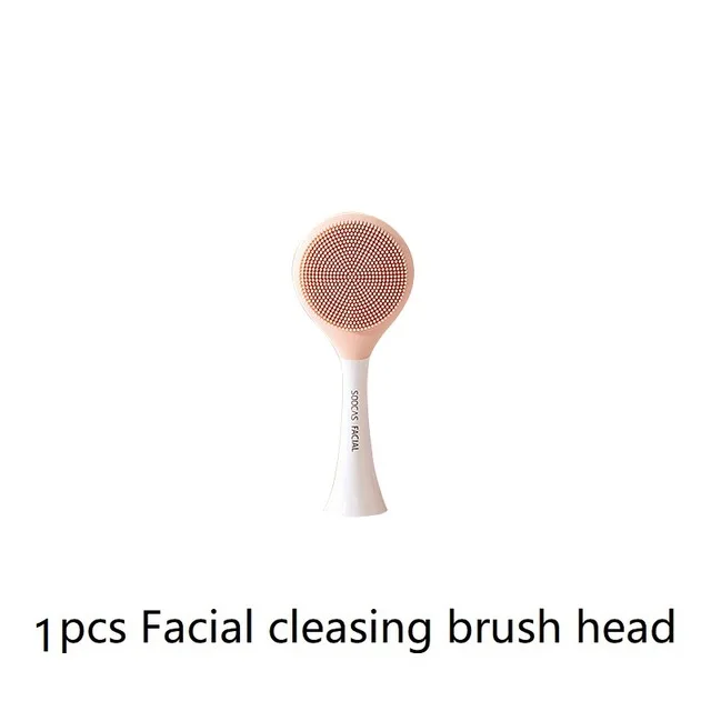 1 Piece Pink Xiaomi Soocas нежная Очищающая щетка для лица Пищевая силиконовая высокоплотная Мягкая тонкая щетина подходит для зубной щетки X1/X3/X5 - Цвет: 1 Piece Pink