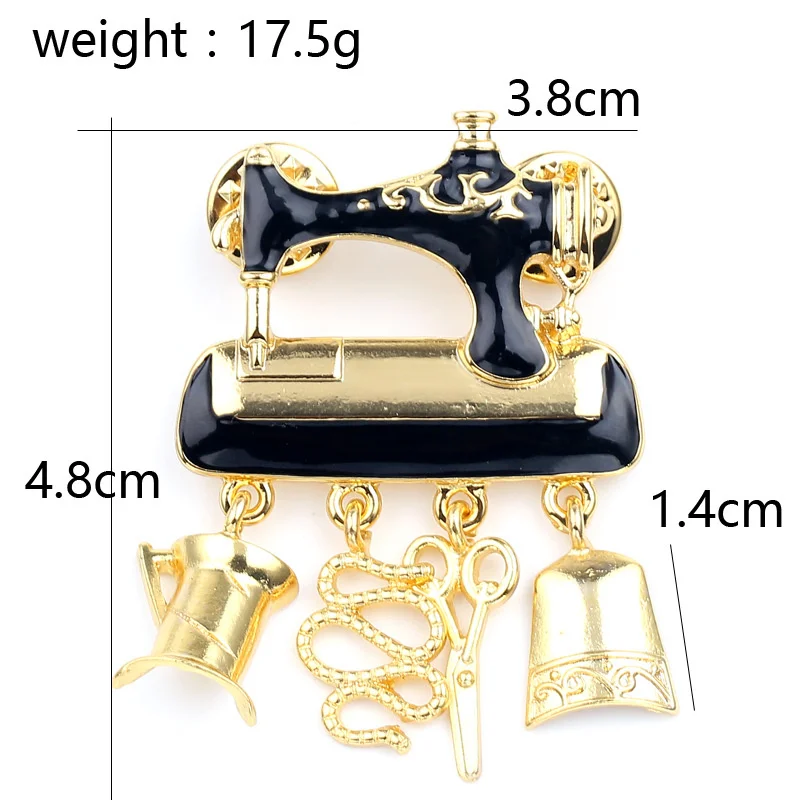 Женская эмалированная металлическая брошь | Дом и сад