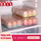 Контейнер для хранения яиц, кухонный холодильник, пластиковый диспенсер для яиц с 15 ячейками, герметичные устройства для сохранения свежести