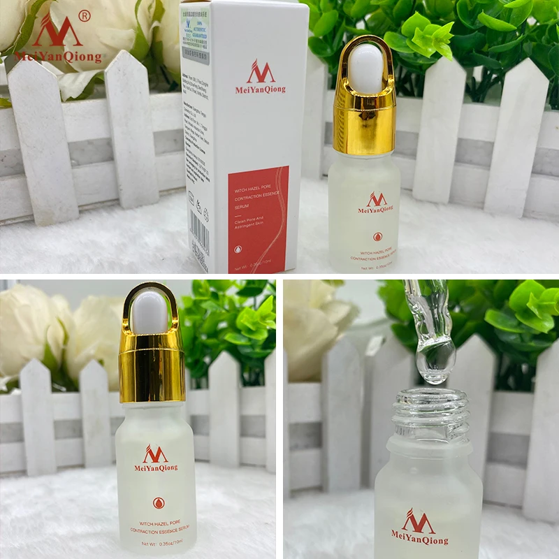 

MeiYanQiong Witch Hazel Pore Shrinking Essence Whitening Moisturizing Face Serum Deep Cleansing Pore Nourishing Smooth Skin Care