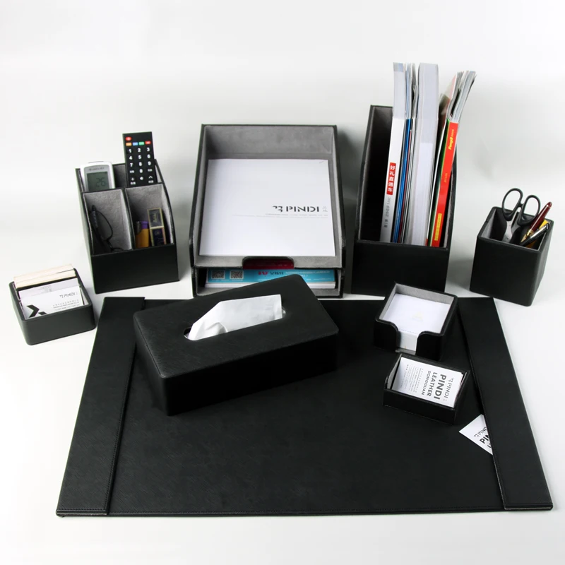 Черный современный тканевый чехол кожаный Органайзер для салфеток