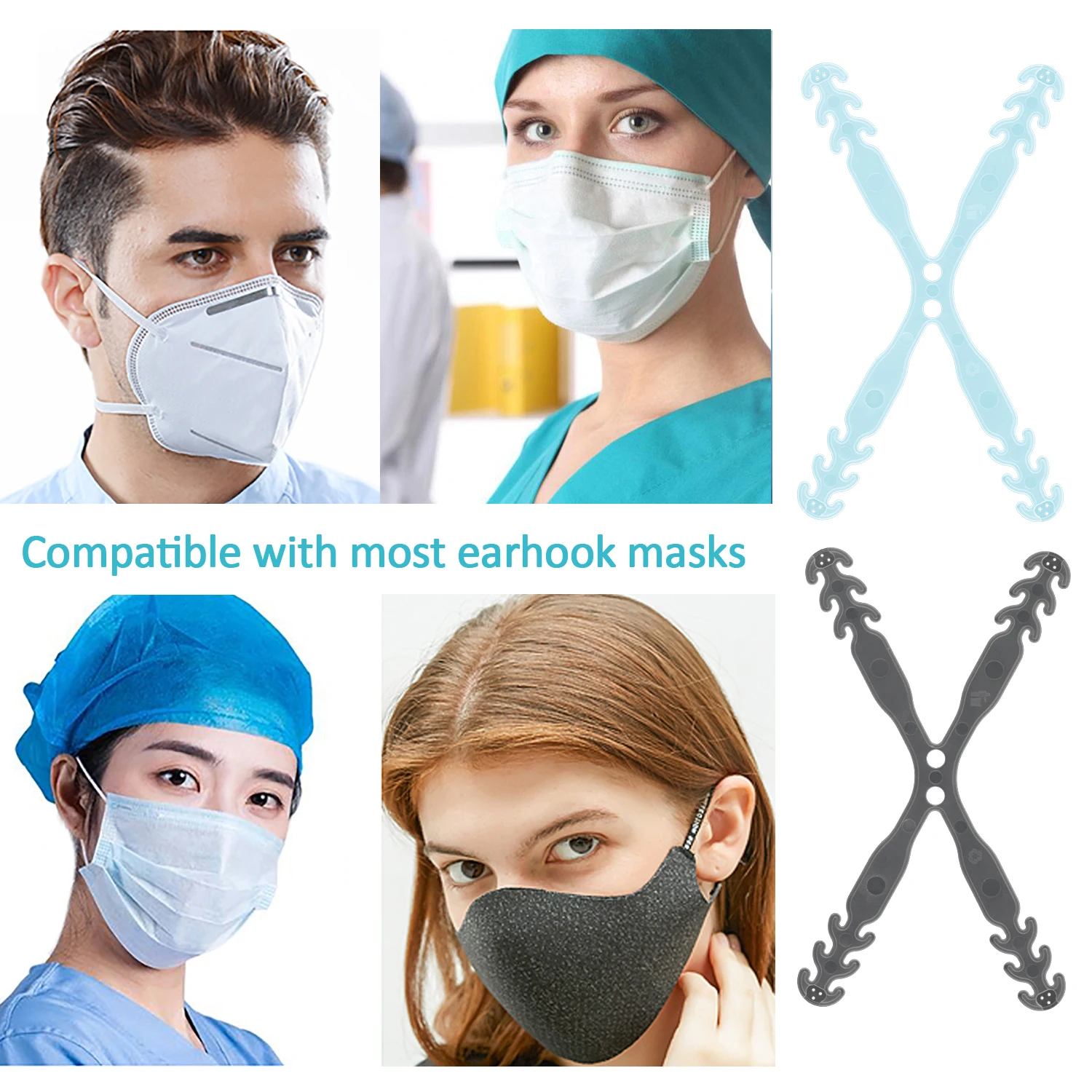 Регулируемая удлиненная маска веревка для защиты ушей от протекания|Органайзеры