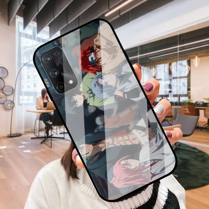 Стеклянная оболочка sk8 the infinity чехол для телефона Oppo R9 11 17 PRO F5 7 9 A5 37 57 59 83 |