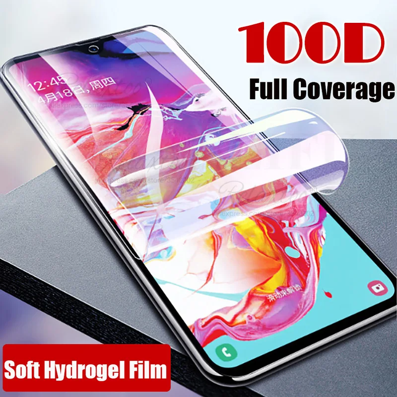 3 шт. 100D мягкая Гидрогелевая пленка для Samsung Galaxy A70 A50 A30 A20 A10 A40 полноэкранная