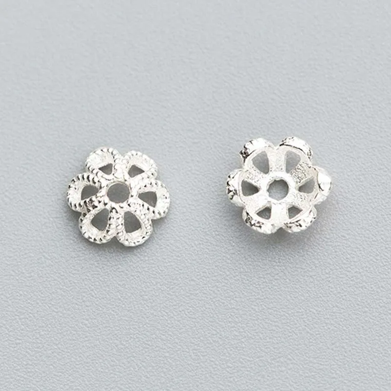 10 шт. однотонные зеркальные шапочки для бусин 6 мм | Украшения и аксессуары