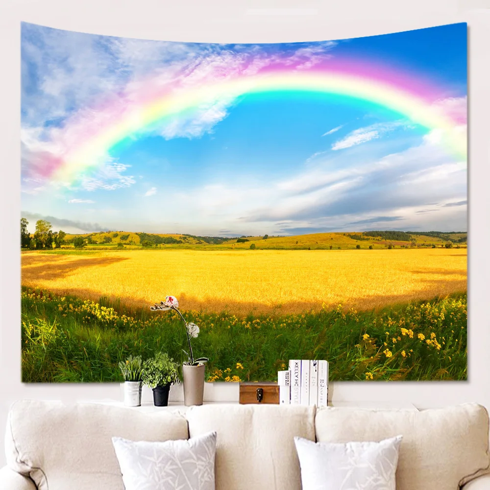 

Creative Chinese Nature Landscape Tapestry Creative Aesthetics Modern Design Living Room Wall Blanket Home Decor Wall Tapestry