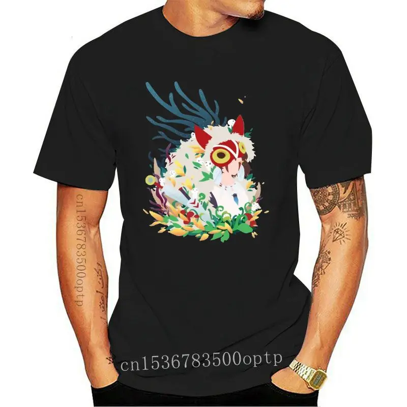 

Летняя коллекция 2020 года, футболка с коротким рукавом, стиль принцессы, Мононоке, модная Классическая футболка для мужчин и женщин