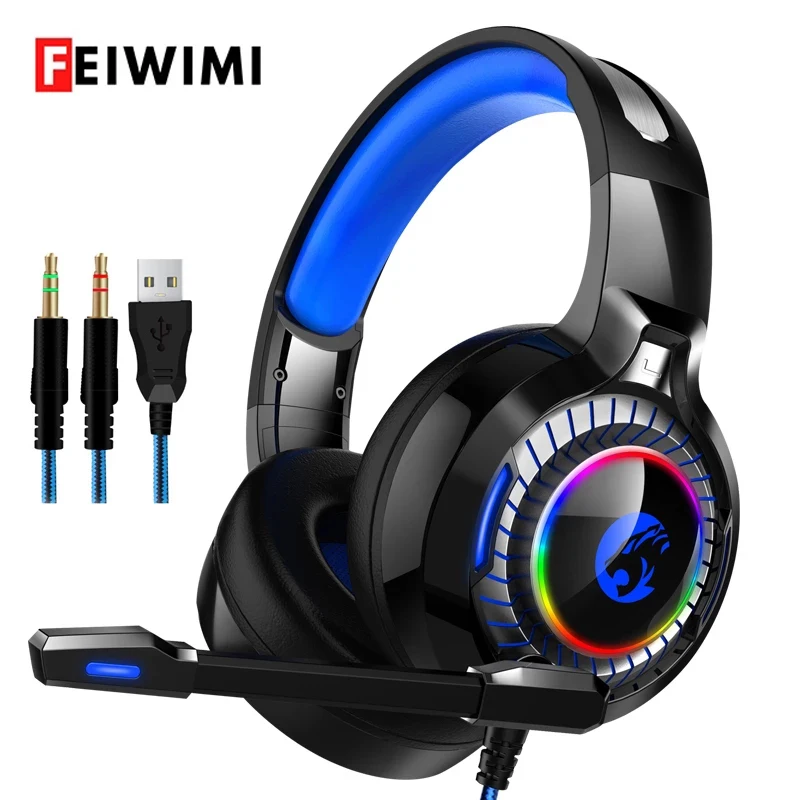 

Проводная игровая клавиатура Bluetooth гарнитуры глубокий бас 7,1 объемный Hi-Fi стерео Шум снижение RGB светильник электронные спортивные наушники...