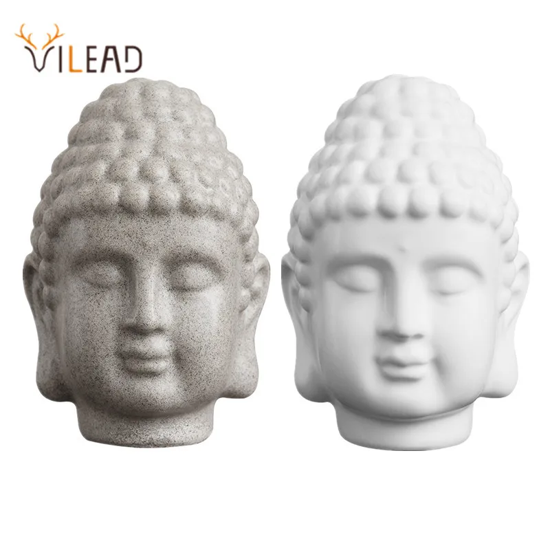 Белая статуя будды из песчаника VILEAD 15 см|Статуи и скульптуры| |