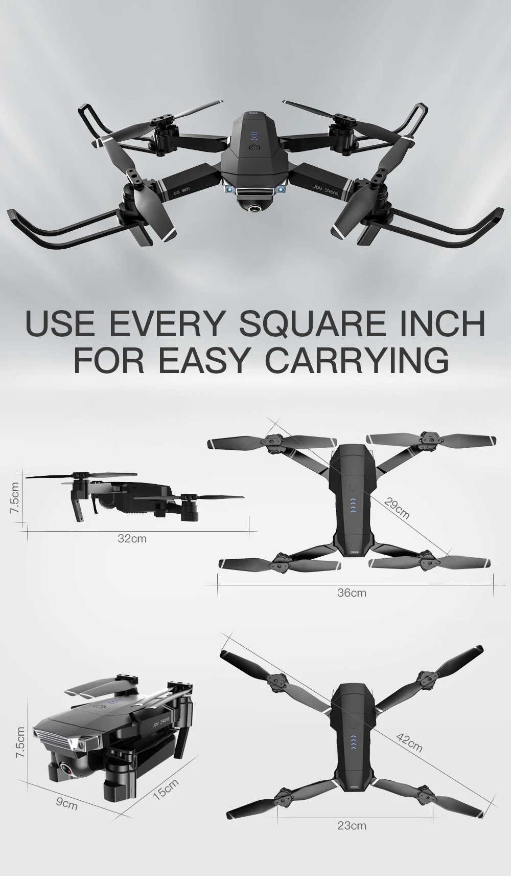 ZWN SG907 SG901 gps Радиоуправляемый квадрокоптер с Wifi FPV 1080P 4K HD Двойная камера оптический поток Дрон следуй за мной мини Дрон VS SG106 E502S
