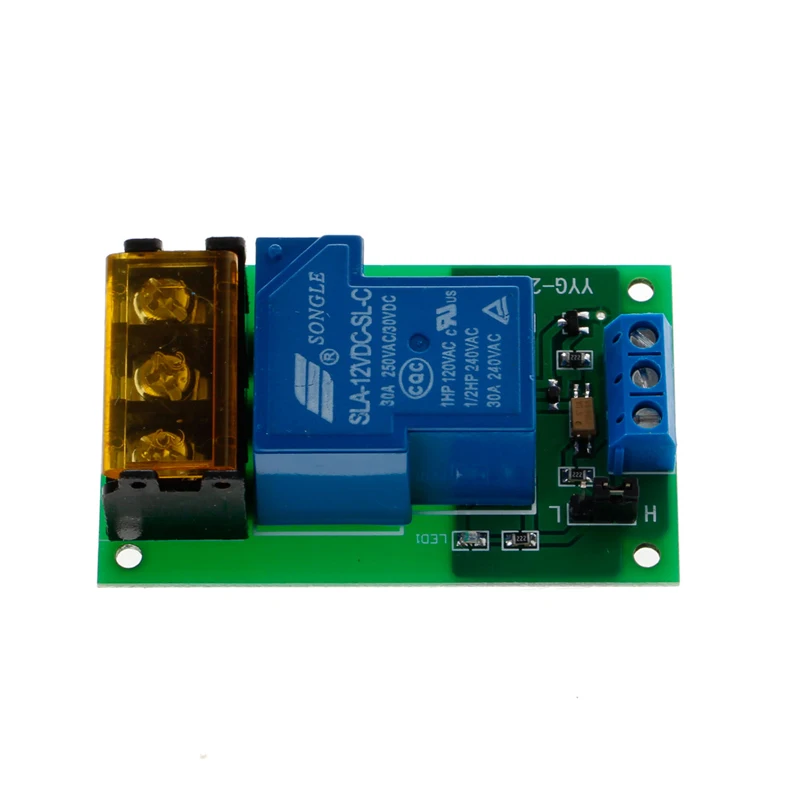 

2021 New 1 Channel 12V 30A Relay Board Module Optocoupler Isolation High/Low Trigger New