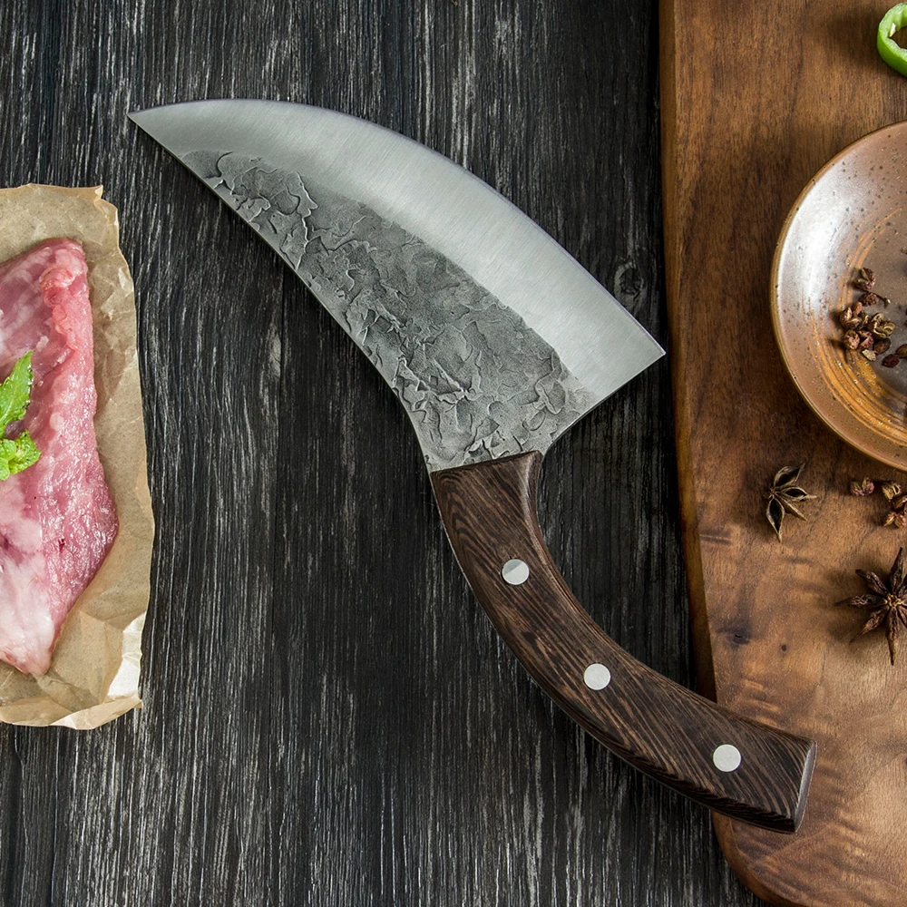 Sowoll Кливер нож ковка сталь сербские кухонные ножи венге деревянная ручка рыба