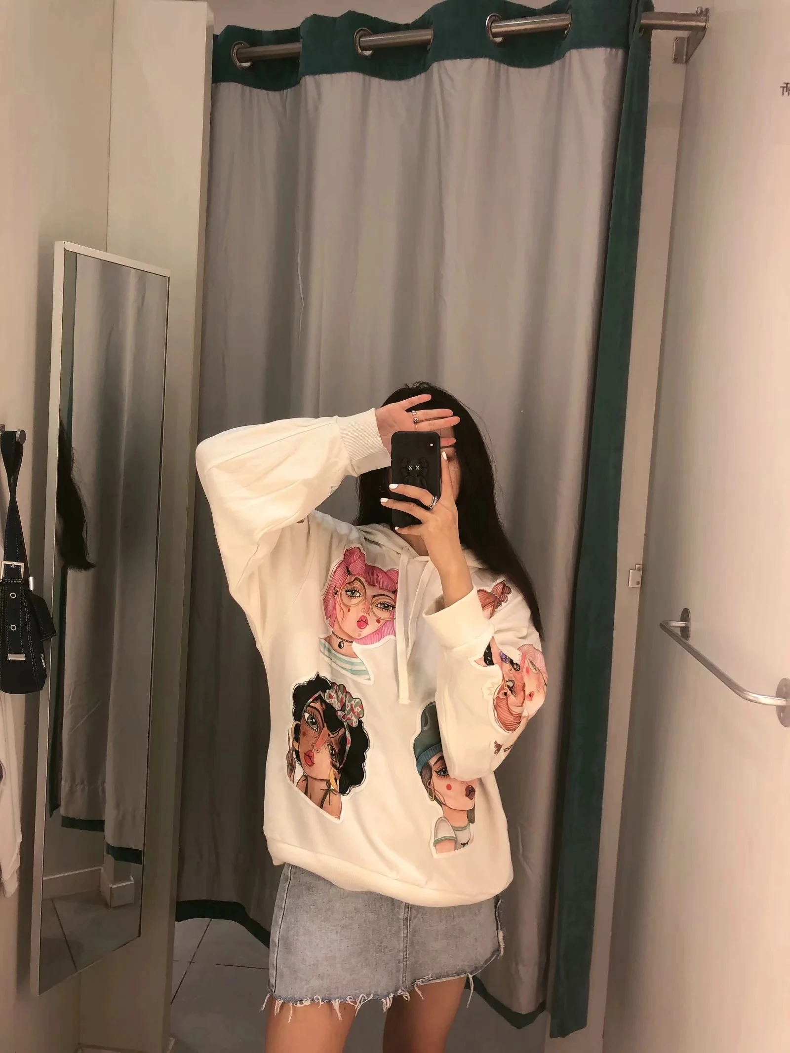 Художественная серия пальто осень зима с капюшоном Jumperfashion пуловер уличная мультяшная толстовка женская одежда толстовка