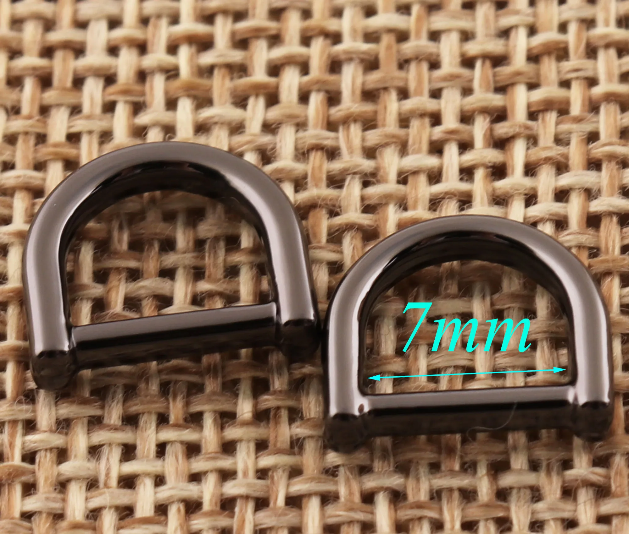 20 шт. металлические черные мини D образные кольца пряжки|Пряжки и крючки| |