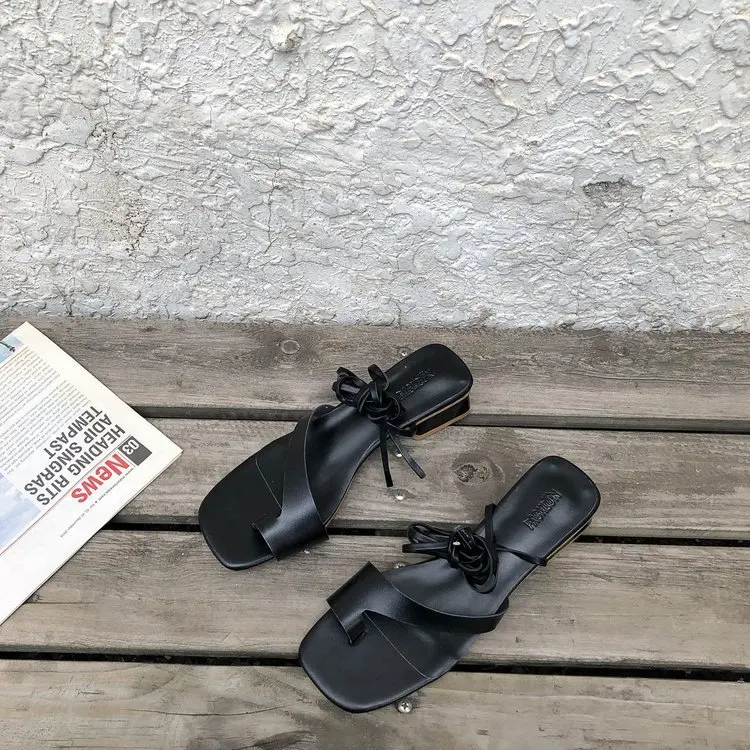 

Comfort Shoes for Women Luxury Sandals All-Match Suit Female Beige Summer Heels Flip Flops Platform Fashion Beach Black Girls Co