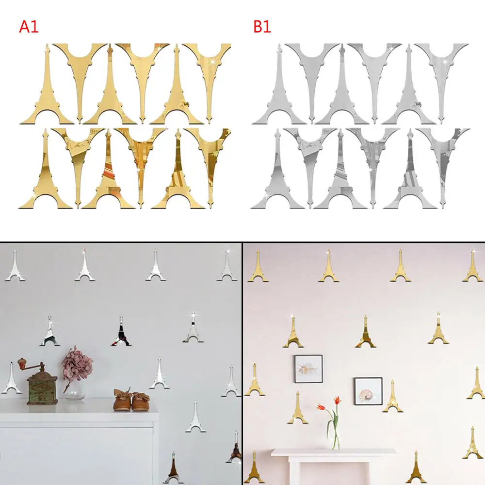 3d Наклейка на стену с изображением Эйфелевой башни в Париже домашний декор