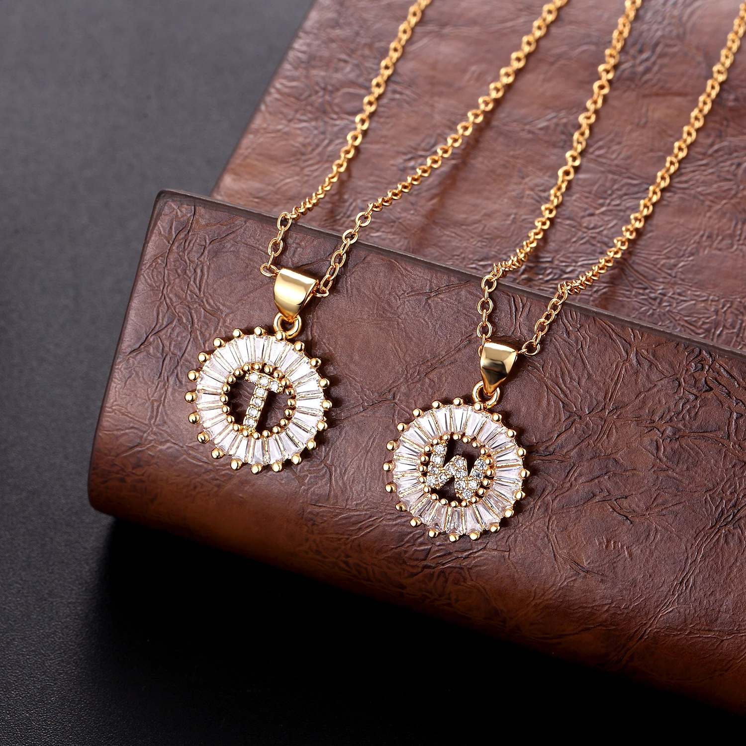 Ожерелье высшего качества для женщин и девушек с буквами инициала ожерелье