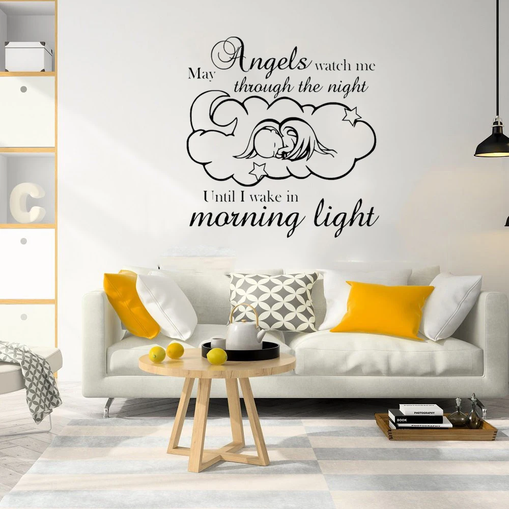 

Angel Kids Bedroom Nursery Wall Art Transfer Decal Mural Sticker Home & Garden Vinyl dw21342