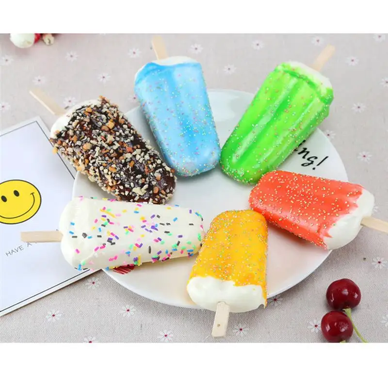 

6PCS Fridge Magnet Creative Multi-purpose Artificial Ice Cream Photography Prop