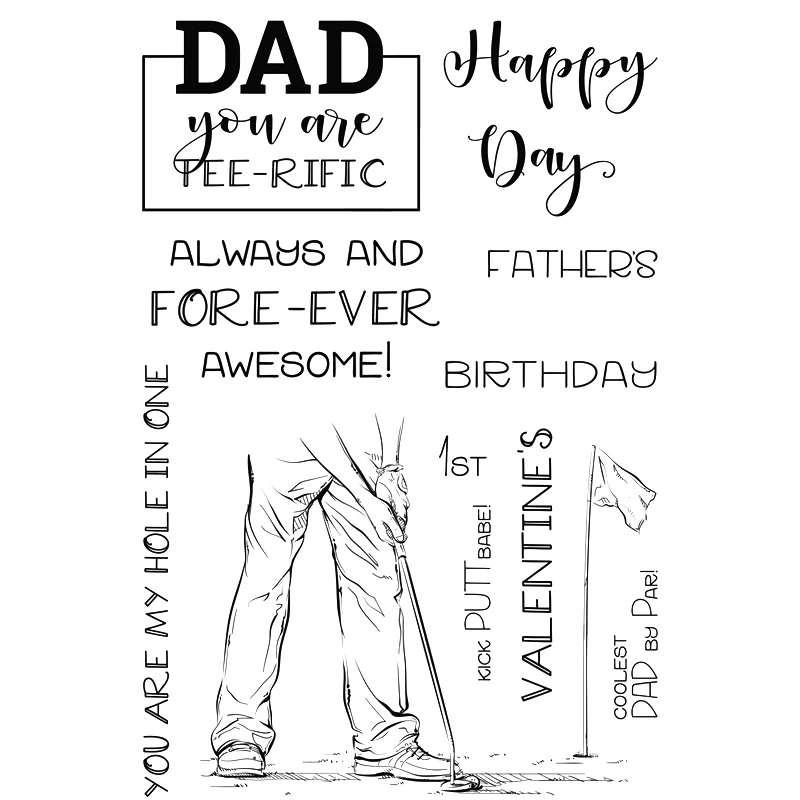 Футболка рующий папа прозрачный силиконовый штамп/замазка для &quotсделай сам&quot