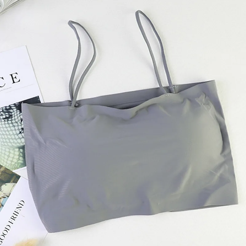 Женский бесшовный сексуальный бюстгальтер со съемной подкладкой укороченный