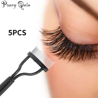 5pcs eyelash curler beauty makeup lash separator foldable metal eyelash brush comb mascara curl beauty makeup cosmetic tool