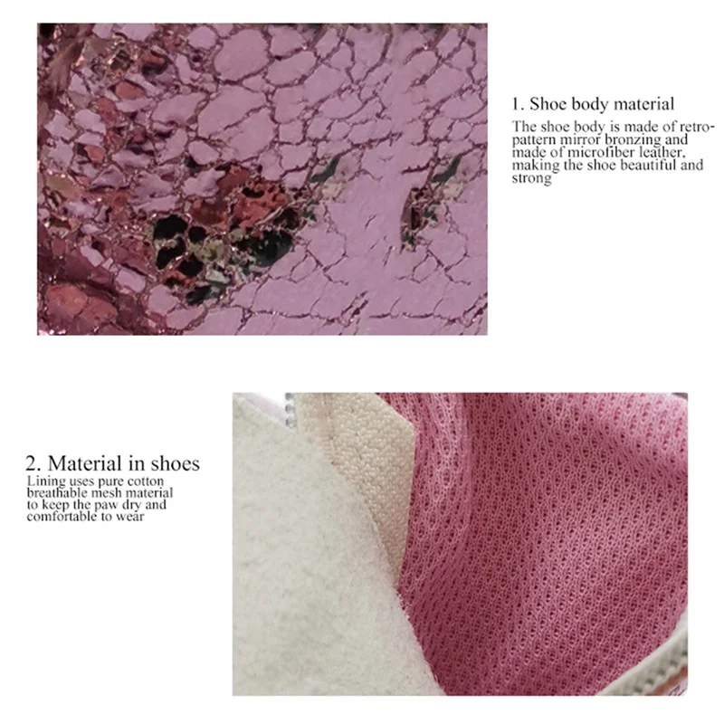 

4Pcs/Set Retro Pet Dog Shoes Warm Waterproof Rainy Boots Small Dogs Fashion Shiny Dog Shoes For Chihuahua Pug Pet Products #