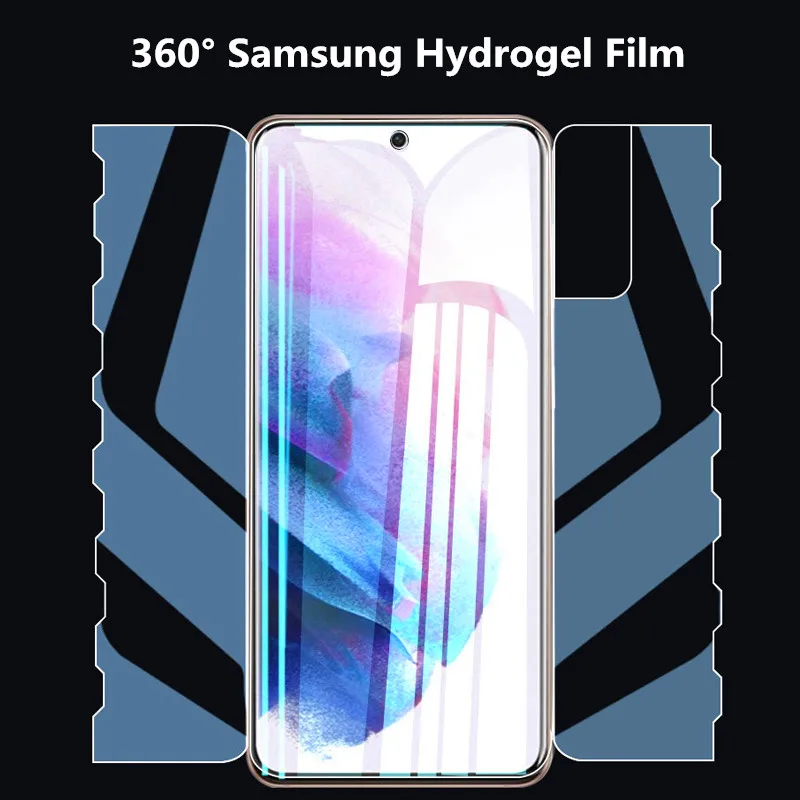 

Гидрогелевая пленка с бабочкой на 360 ° для Samsung S21 Ultra S20 Plus Note 20 S10 S9 S8, 10 шт., защитная пленка из ТПУ с защитой от царапин