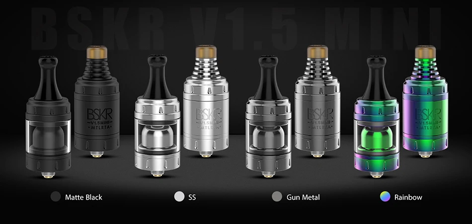 Vandy vape BSKR V1.5 Мини MTL RTA атомайзер с Ni80 Сверхтонкий MTL плавленый Clapton провод VS Berserker V1.5 электронная сигарета