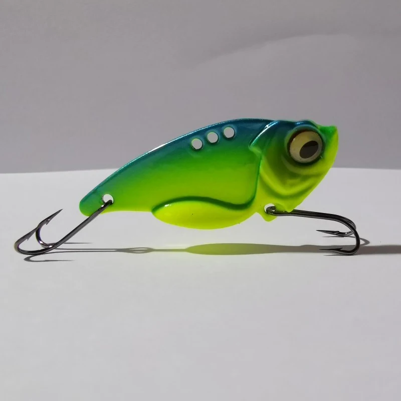 Easyfish 1 шт. Вибрирующая Приманка VIB 7 5 г 11 14 с 3D глазами металлический вибрирующий
