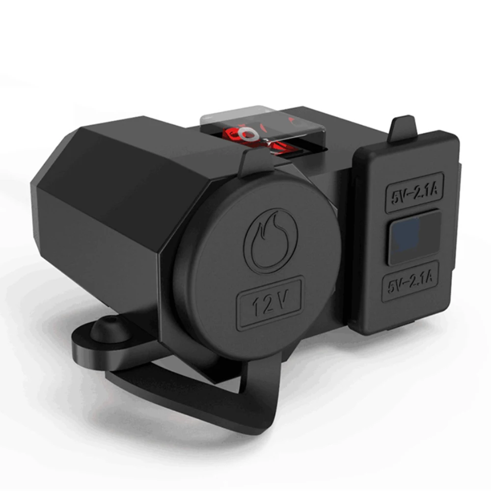 12V Dual USB-порт многофункциональное водонепроницаемое зарядное устройство для