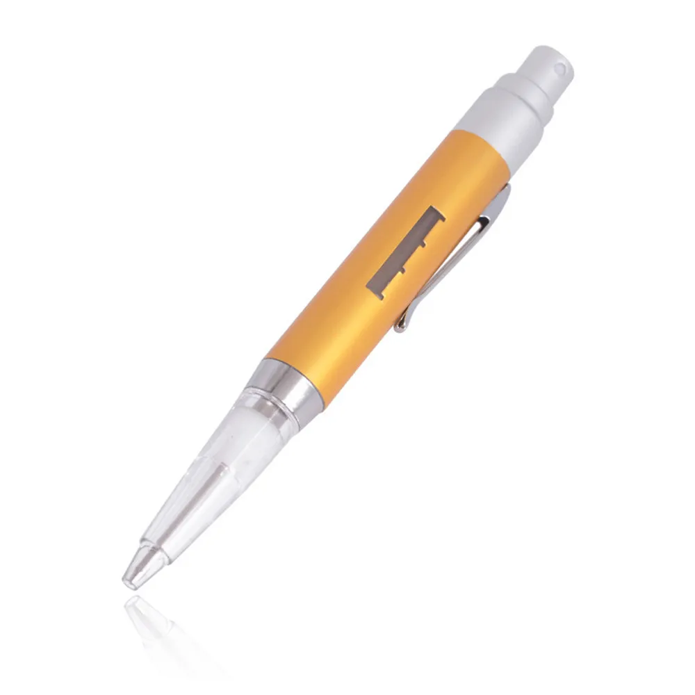 

2ml Portable Travel Refillable Perfume Spray Bottle Empty Aluminum Perfume Atomizer Office Pen Black Ink Cosmetic Containers