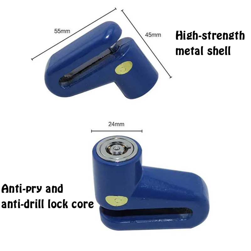 

Anti-theft disc brake motorcycle rotor safety lock bicycle scooter safety lock