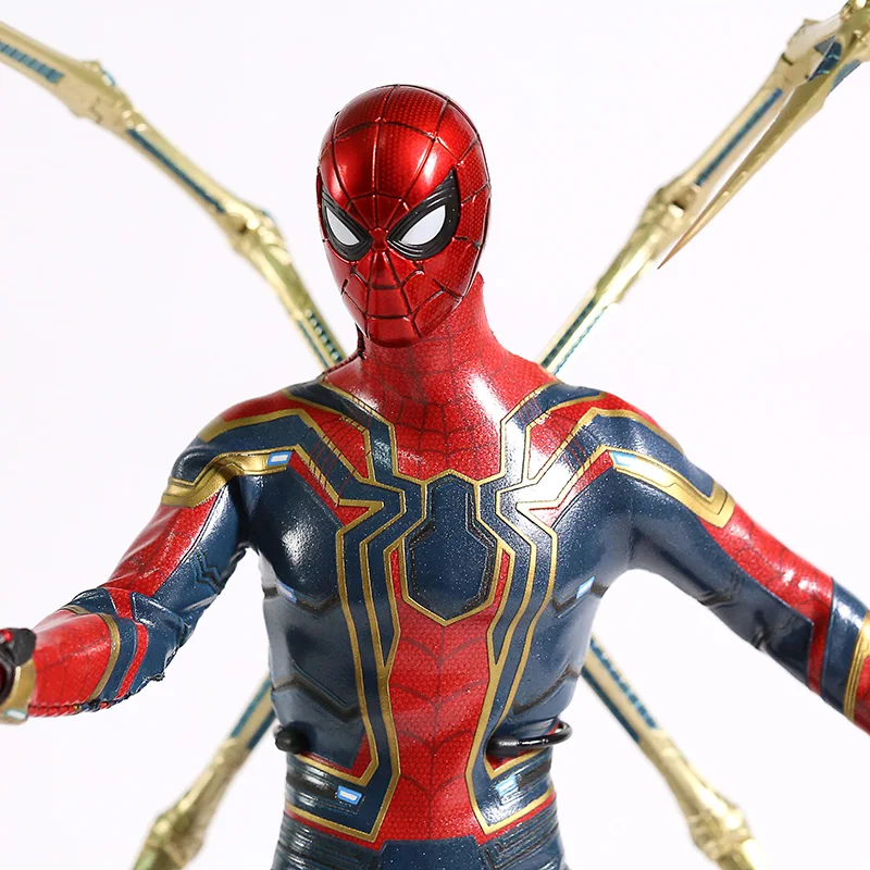 Marvel Мстители Бесконечность войны Железный паук человек паук 1/6 Масштаб ПВХ фигурка Коллекционная модель игрушки