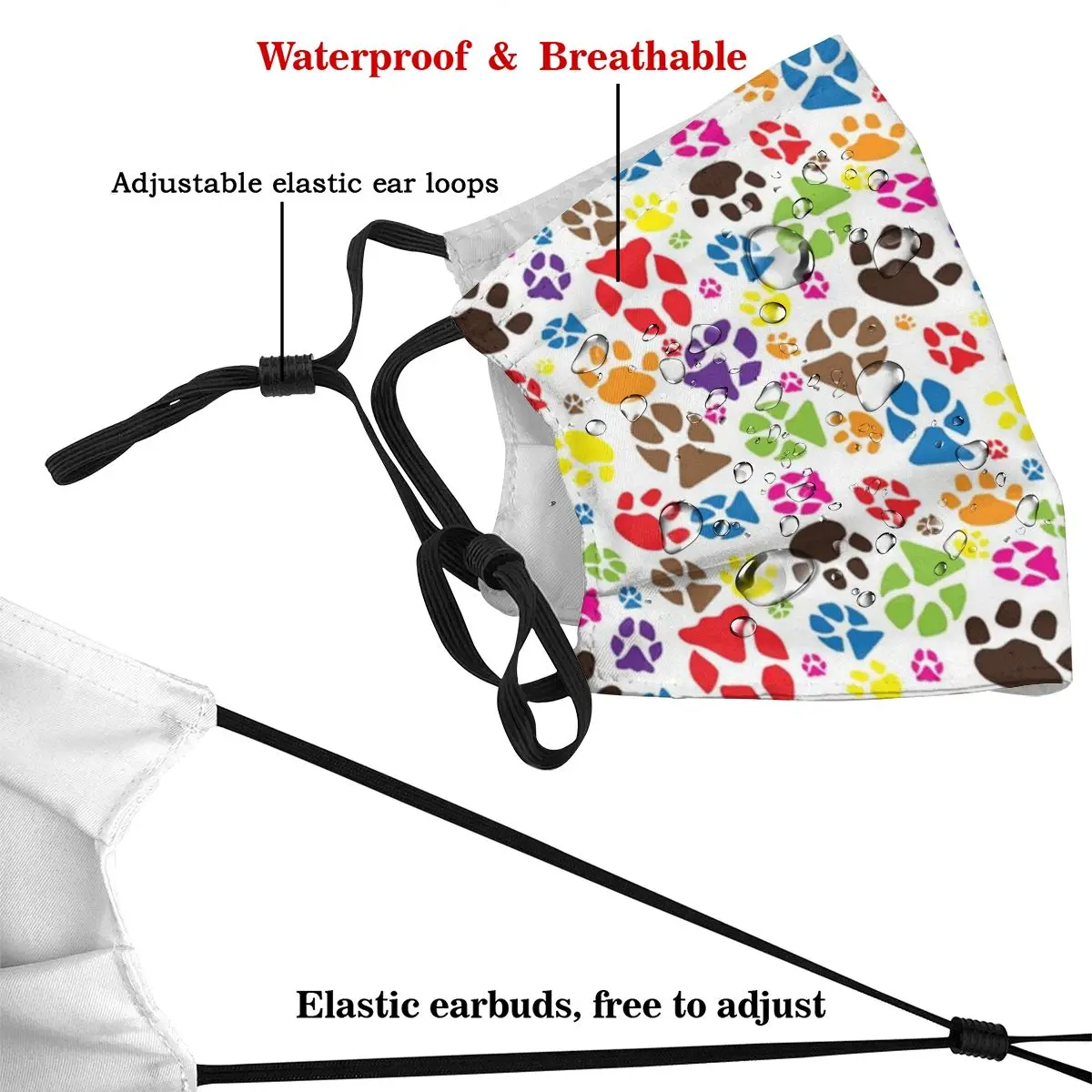 Anti-Pollution Animal Paws Washable Reusable Unisex Cosplay Party Outdoor Cool Mouth Cover Mask | Аксессуары для одежды