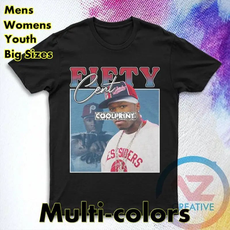 Мужская футболка оверсайз с принтом Винтажная в стиле альбома 50 центов| |