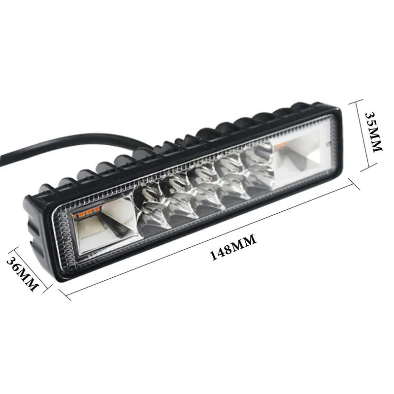 2 шт. 5 8 дюйма светодиодный рабочий свет стробоскоп двухцветный 12 В-60 в точечный