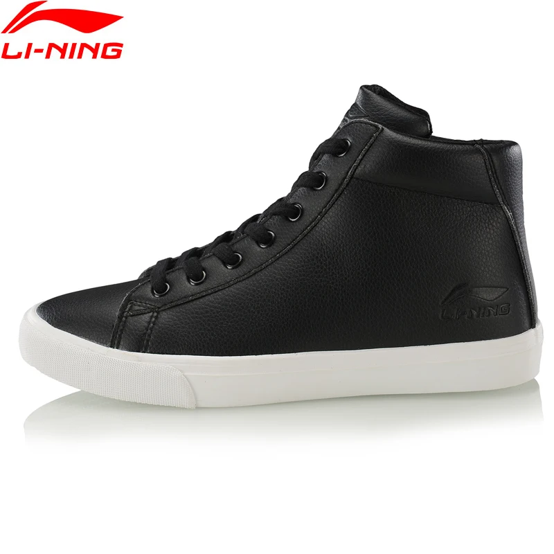 Li-Ning/Мужская обувь VULC LITE; зимняя стильная обувь для образа жизни; зимняя флисовая удобная обувь с подкладкой; спортивная обувь для фитнеса; кроссовки; AGLP105 YXB334