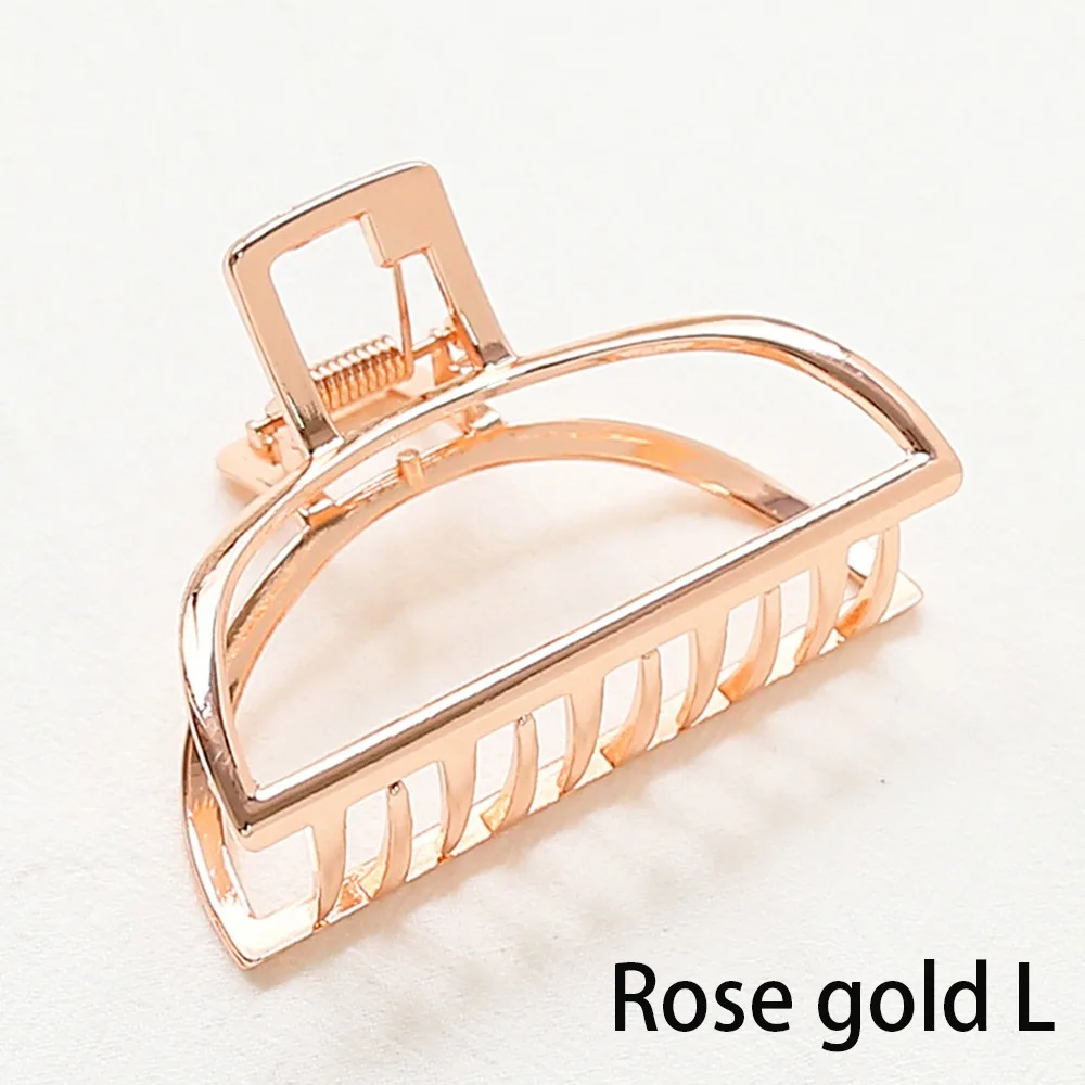 1 шт. мини женский геометрический коготь для волос, Одноцветный Краб для волос, Ретро стиль, Форма Луны, большой размер, шпилька, аксессуары для волос для девочек