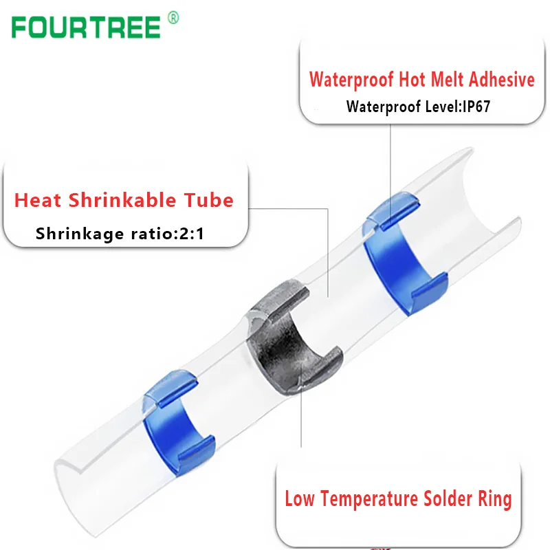 20 шт терм усадочная припоя рукав провода соединителя практические электрические