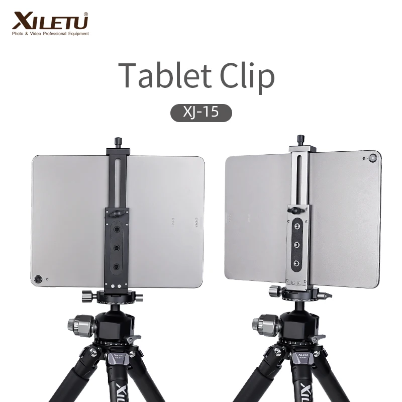 Liga de Alumínio Suporte do Telefone Ajustável para Telefones Universal Tablet Clipe Tripé Suporte Celulares Ipro Comprimidos 12.9in Xj-15
