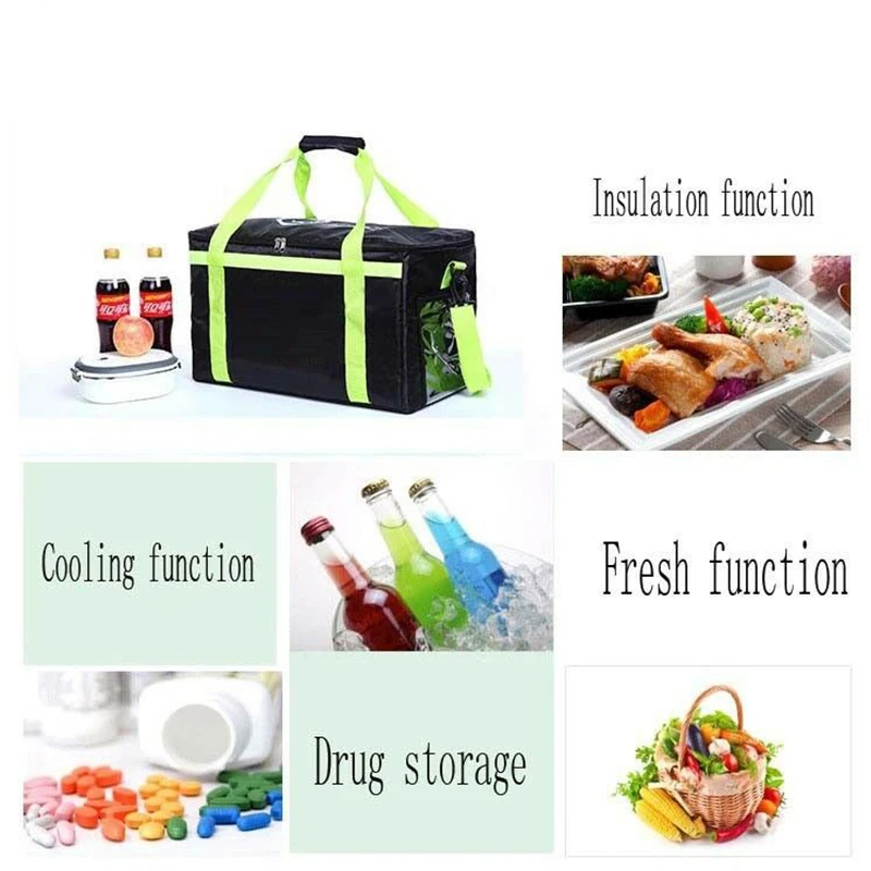 600D большая сумка холодильник для доставки еды сохранение свежести теплоизоляция