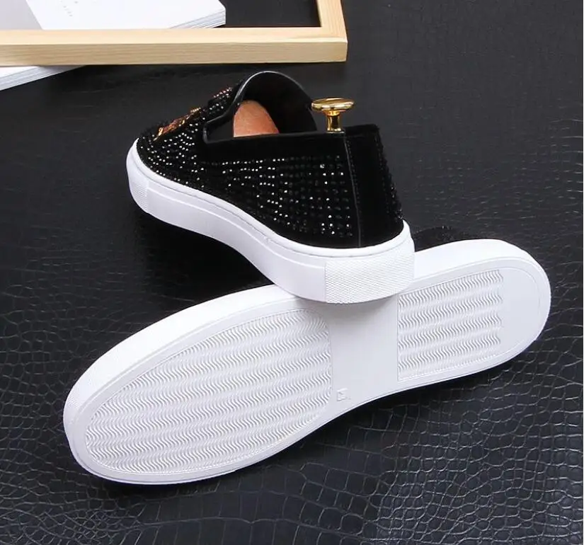 Мужские модные черные туфли оксфорды с вышивкой классические для встречи