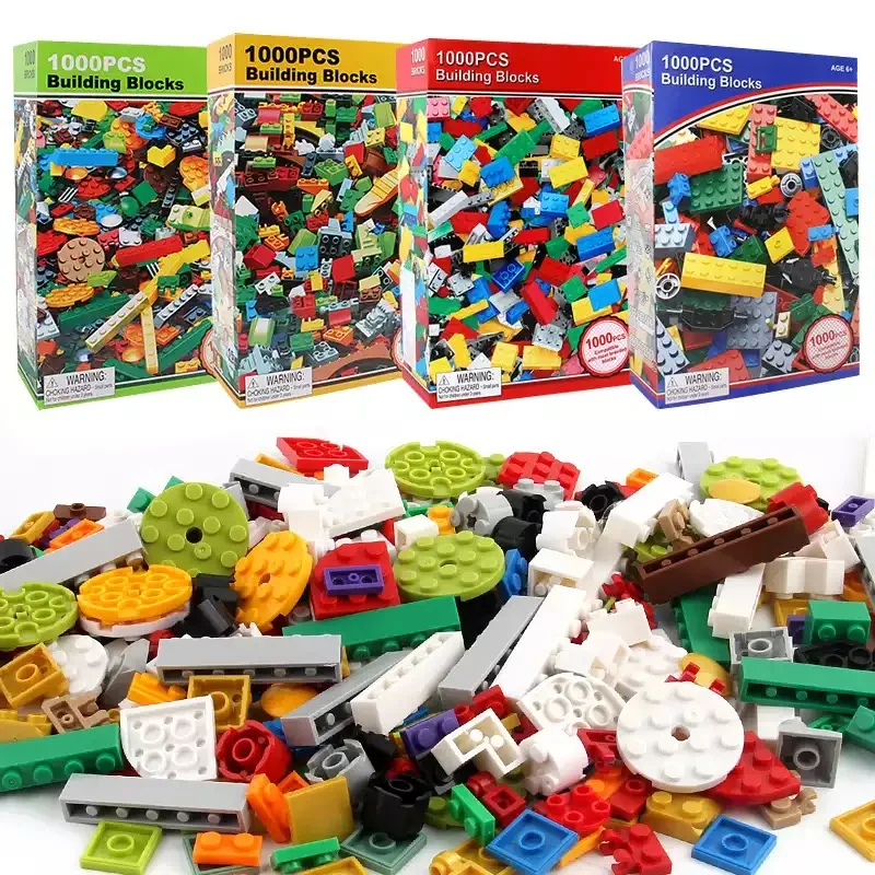 

1000 Pieces Building Blocks City DIY Creative Bricks Bulk Model Figures Educational Kids Toys Compatible All Brands