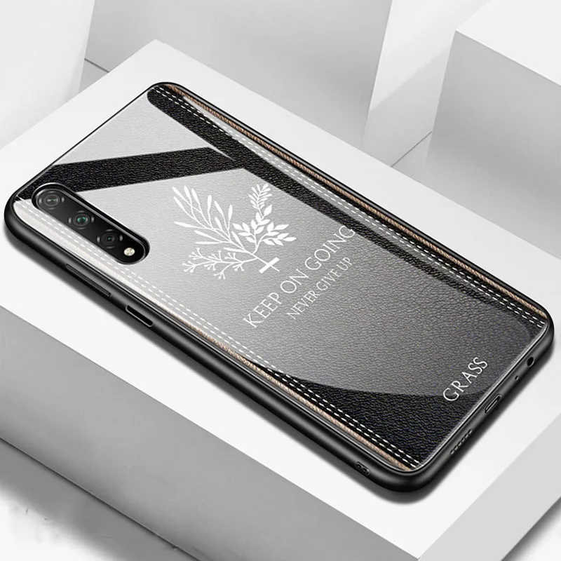 Чехол из закаленного стекла с изображением оленей травы для huawei Honor 20 S 20 s мягкий силиконовый Жесткий Чехол для huawei Honor 20 S 20 s