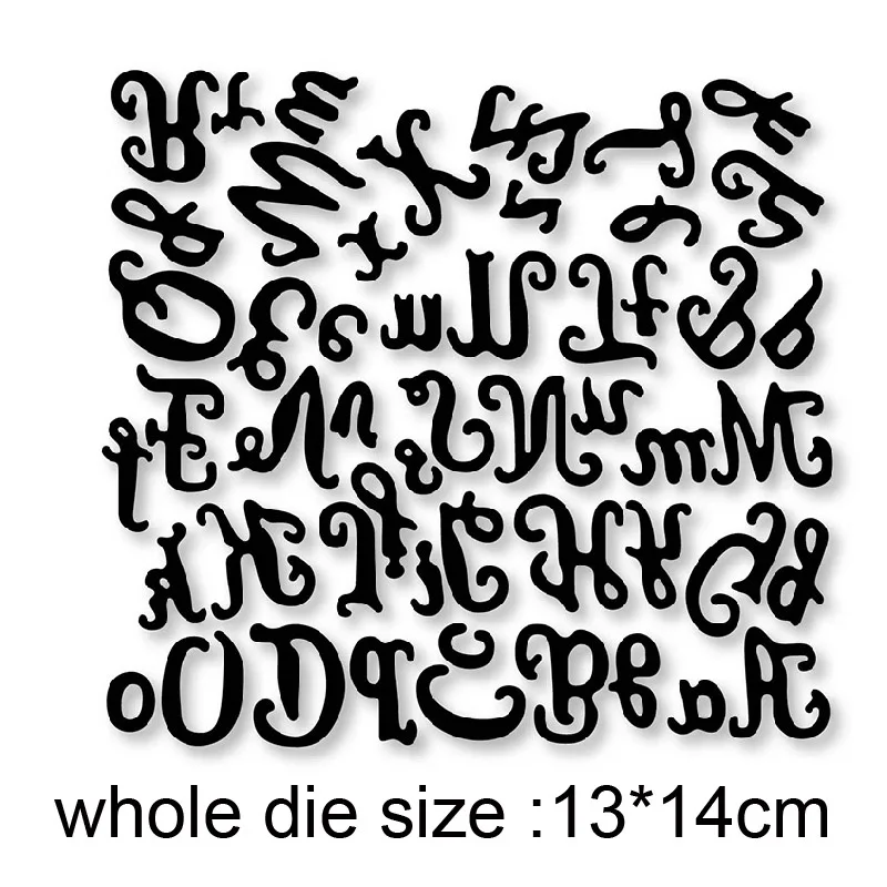 Metal Cutting Dies Mould Birthday Letter Alphabet Set Decoration Scrapbook Crafts Paper Valentines Day DIY Custom Made Stamps | Дом и сад