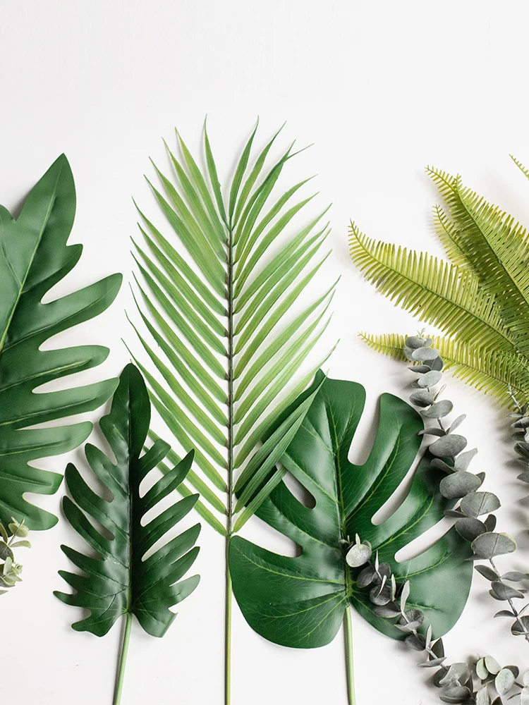 Искусственные растения монстеры искусственные тропические Пальмовые Листья