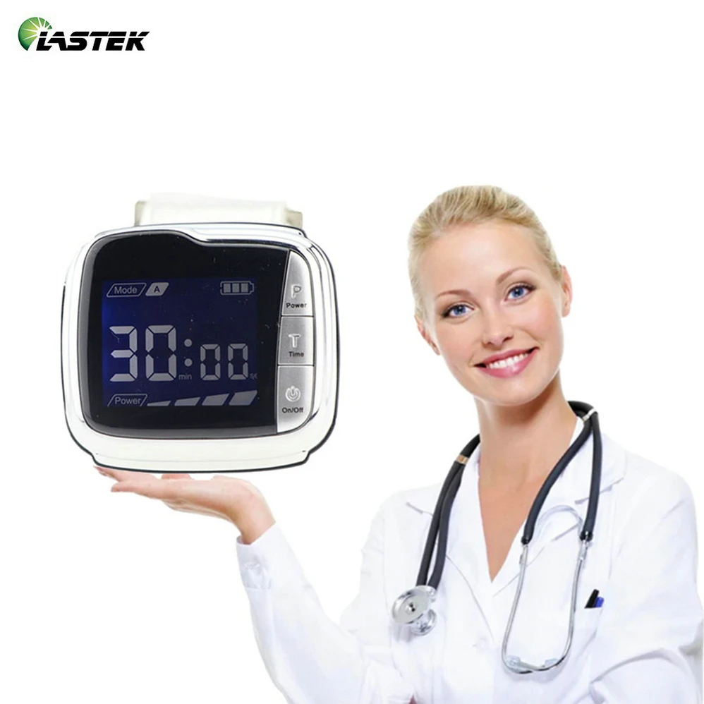 

High Blood Sugar Control Therapy Laser Watch Diabetes Rhinitis Cholesterol Hypertension High Blood Pressure Laser Acupuncture