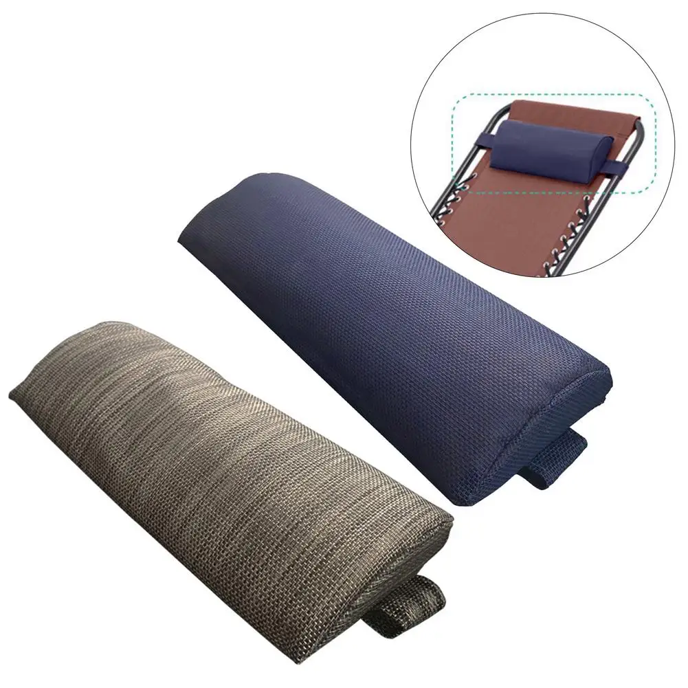 

Adjustable Recliner Pillow Headrest Beach Folding Chairs Pillow Sling Lounge Pad Chair Head Cushion For Garden Backyard Picnics