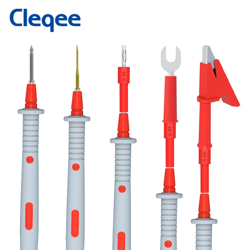 Мультиметровые щупы Cleqee мультиметровые со сменными иглами комплекты проводов